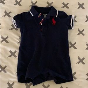 Navy Blue Ralph Lauren baby boys Shortall